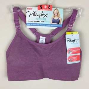 Playtex - Seamless Racerback Crop Wire-Free Nursing Bra
